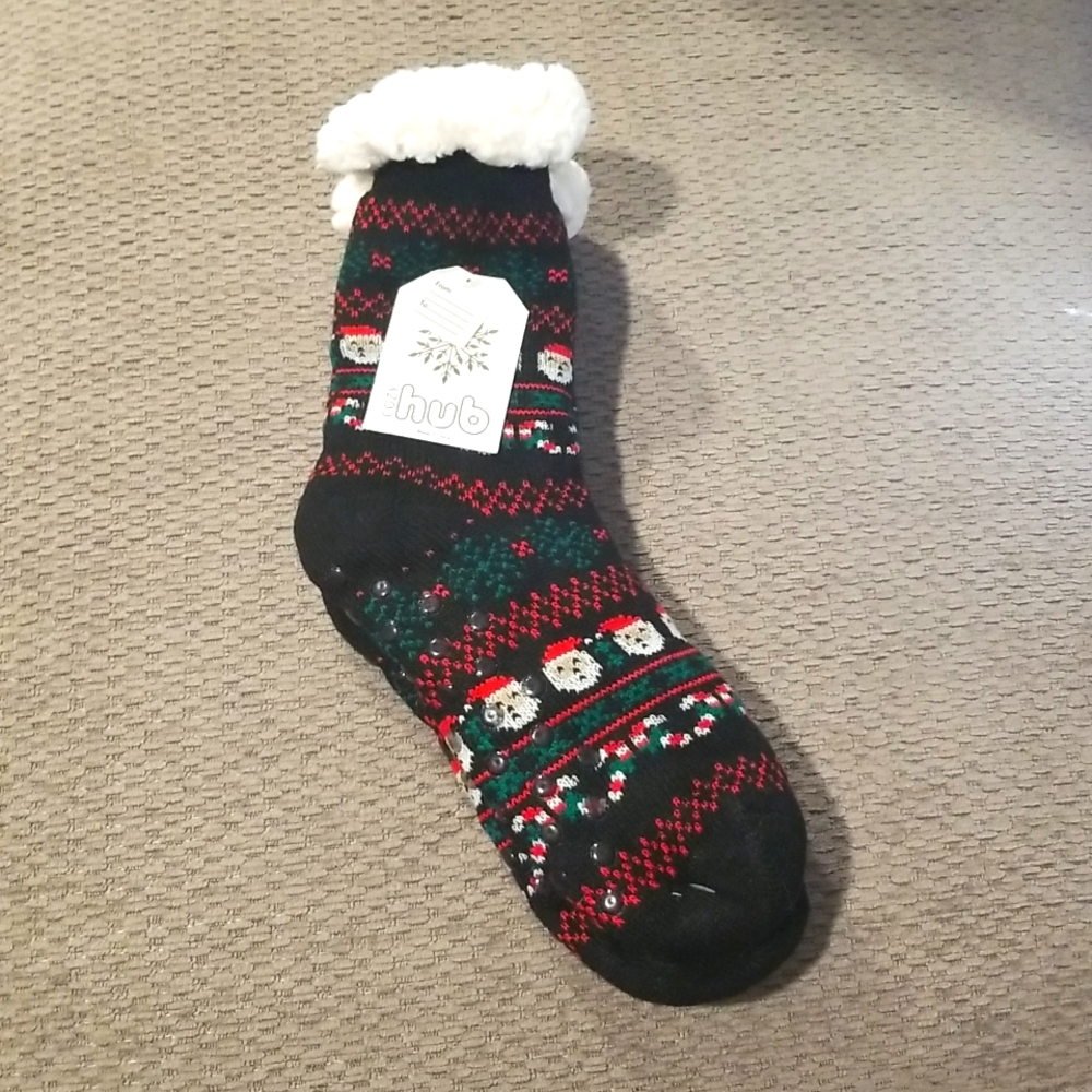 Sherpa Lined Holiday Socks